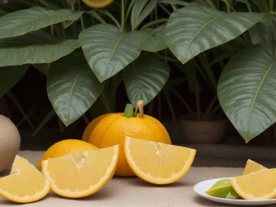 Ilustração de uma gestante radiante, comendo frutas e verduras, simbolizando a nutrição na gestação e a importância da dieta para o desenvolvimento fetal saudável.