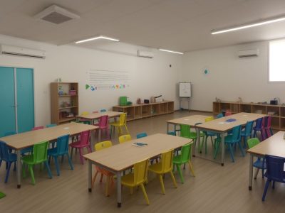 Alunos interagindo com objetos de aprendizagem em sala de aula, demonstrando metodologias ativas e alinhamento com a BNCC