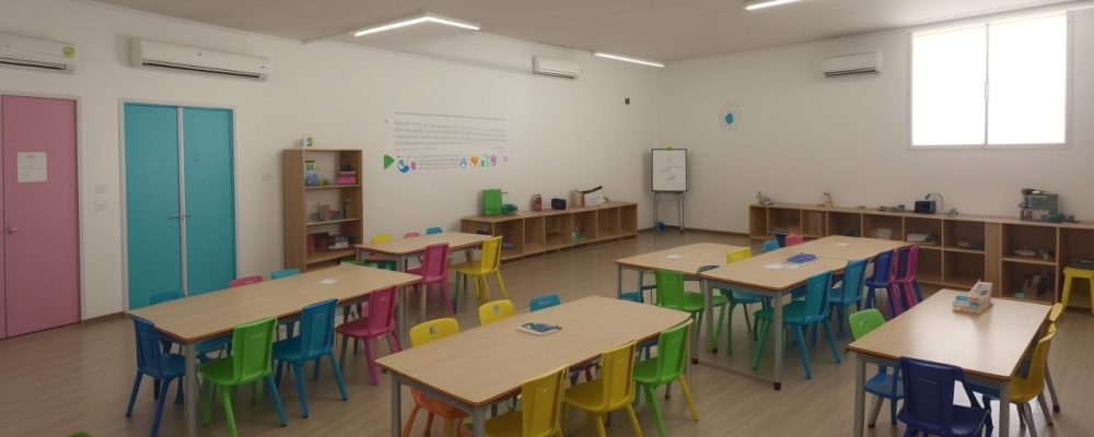 Alunos interagindo com objetos de aprendizagem em sala de aula, demonstrando metodologias ativas e alinhamento com a BNCC