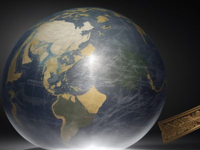 Ilustração conceitual sobre obrigações erga omnes aplicadas no direito internacional e direitos de propriedade universal