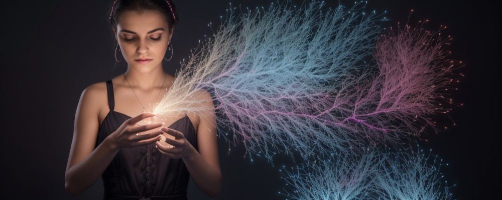 Imagem mostrando uma pessoa confiante falando em público, usando técnicas de oratória e habilidades de comunicação eficazes.