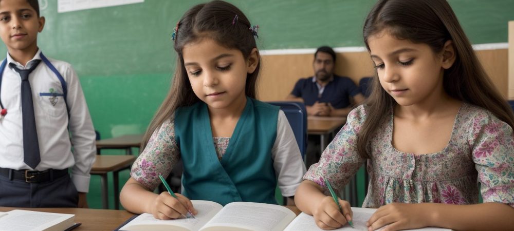 Imagem de um orientador educacional auxiliando um aluno, simbolizando o apoio e o impacto positivo da orientação educacional no desenvolvimento estudantil e profissional.