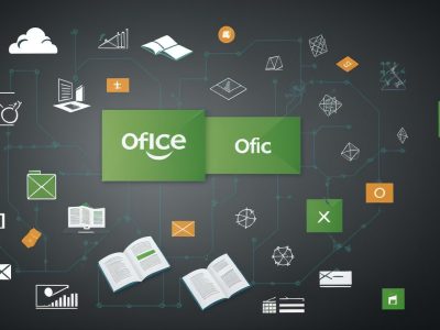 Servidores públicos utilizando as ferramentas do Pacote Office 2020, como Word, Excel e PowerPoint, para otimizar tarefas e melhorar a produtividade.