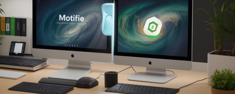 Colaboradores em ambiente de trabalho moderno utilizando ferramentas do Pacote Office, incluindo Word, Excel e PowerPoint, otimizando tarefas e processos.