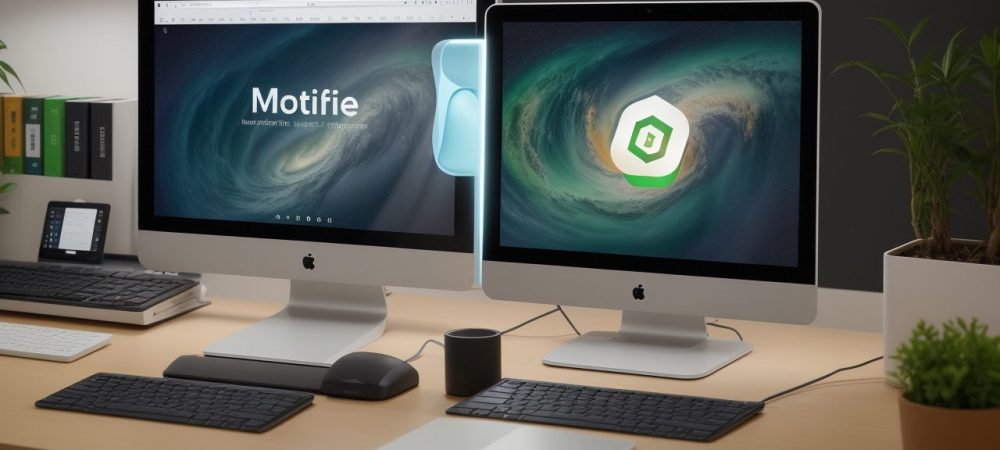 Colaboradores em ambiente de trabalho moderno utilizando ferramentas do Pacote Office, incluindo Word, Excel e PowerPoint, otimizando tarefas e processos.