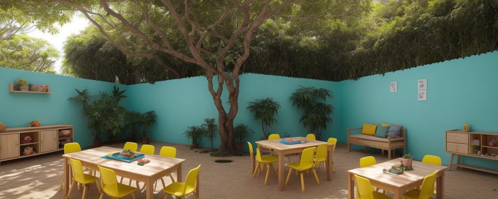 Crianças em uma escola Waldorf participando de atividades que promovem a criatividade e o desenvolvimento integral, com foco na pedagogia Waldorf.