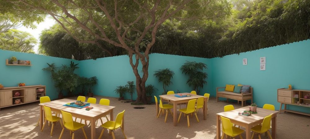 Crianças em uma escola Waldorf participando de atividades que promovem a criatividade e o desenvolvimento integral, com foco na pedagogia Waldorf.