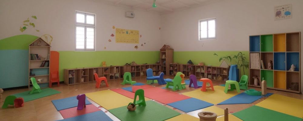 Crianças aprendendo em uma sala de aula Waldorf, com atividades artísticas e materiais naturais, representando a educação transformadora.
