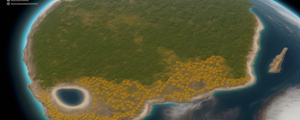 Imagem representando planejamento estratégico como um mapa orientando equipes, com indicadores de desempenho e análise SWOT em destaque.