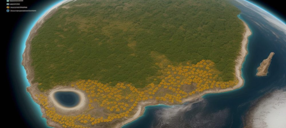 Imagem representando planejamento estratégico como um mapa orientando equipes, com indicadores de desempenho e análise SWOT em destaque.