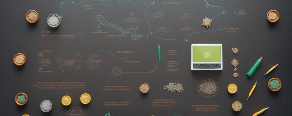 Cenário de planejamento financeiro com elementos visuais de educação financeira, orçamento familiar e estratégias para o futuro.