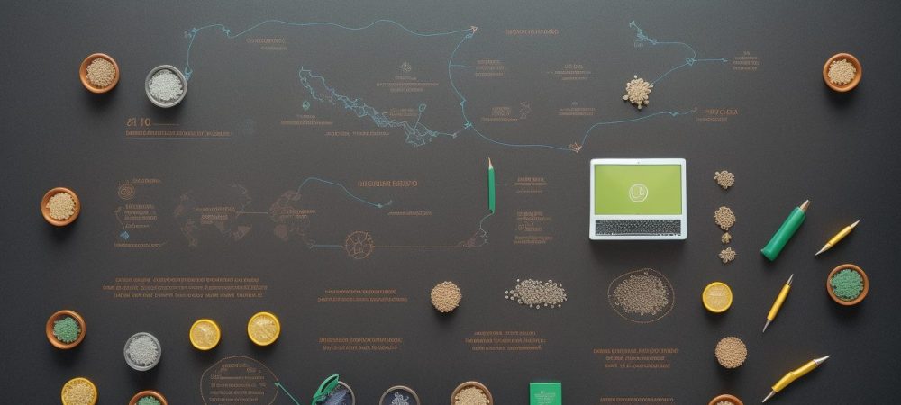 Cenário de planejamento financeiro com elementos visuais de educação financeira, orçamento familiar e estratégias para o futuro.