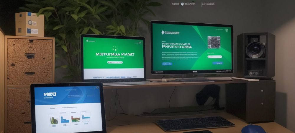 Imagem que ilustra o planejamento previdenciário com cálculos da aposentadoria, documentos e gráficos para um futuro financeiro seguro.