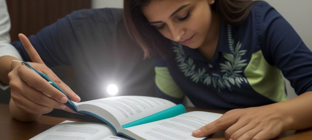 Imagem de um servidor público planejando a aposentadoria com documentos e um simulador, mostrando o futuro financeiro