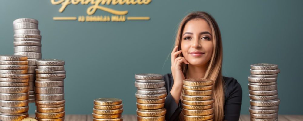 Representação visual de planejamento de aposentadoria, com um cofre, gráfico de finanças e calendário, simbolizando segurança e futuro financeiro.