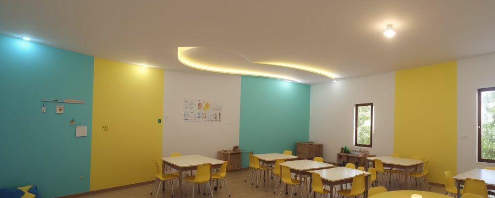 Professor e alunos em sala de aula, usando modelos de plano de aula para um planejamento de ensino eficaz e dinâmico.