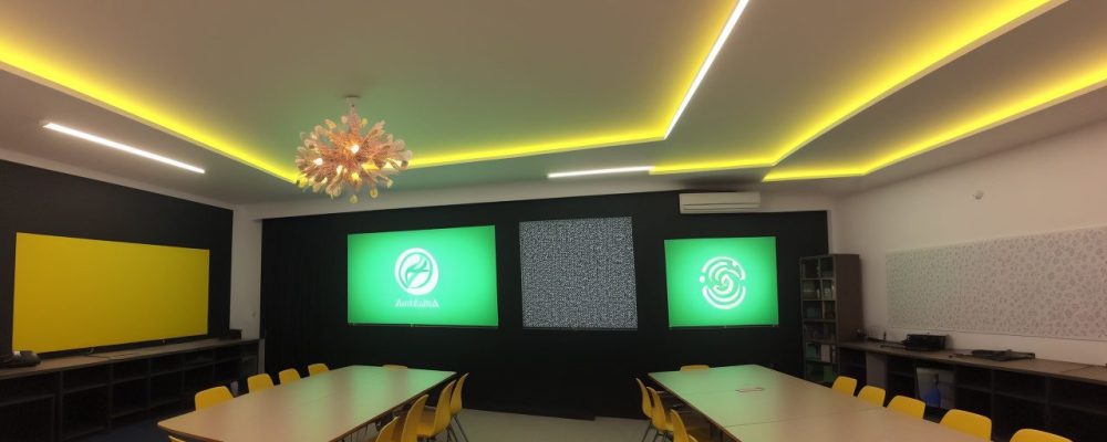 Professor ensinando com metodologias ativas em uma sala de aula, promovendo alfabetização e letramento