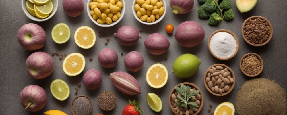 Imagem que ilustra o planejamento de cardápio no serviço público, com foco em refeições saudáveis e nutritivas, mostrando um cardápio com diferentes pratos e ingredientes frescos, representando a importância da nutrição e da eficiência