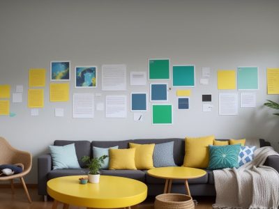 Professor orientando estudantes em sala de aula sobre planejamento e execução de projetos educacionais inovadores.