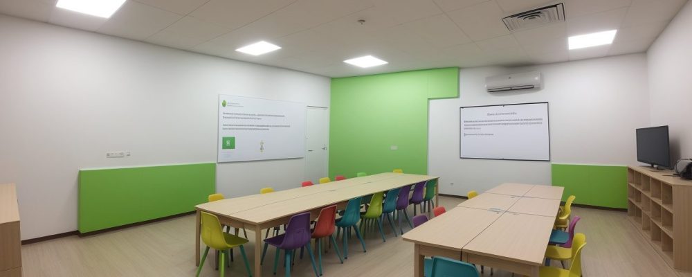 Professora orientando alunos na elaboração de um plano pedagógico BNCC com foco na nova base curricular