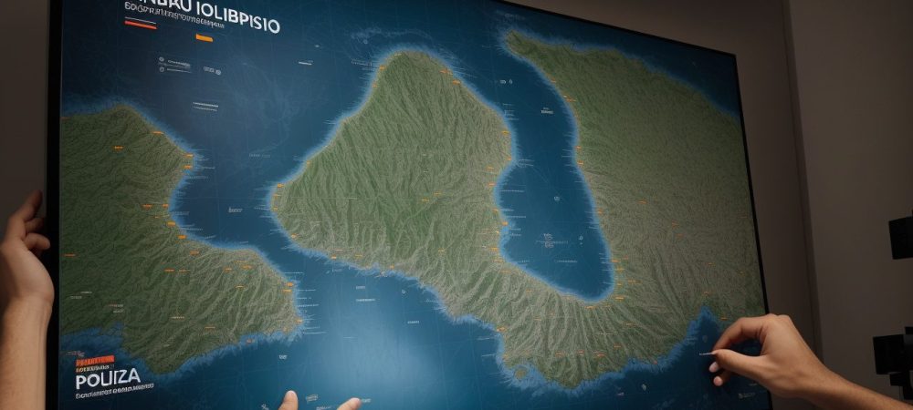 Políticas Públicas em Ação: Transformando Ideias em Realidade Representação visual de políticas públicas em implementação, com foco em planejamento, participação da comunidade e resultados positivos, com curso políticas públicas em destaque.