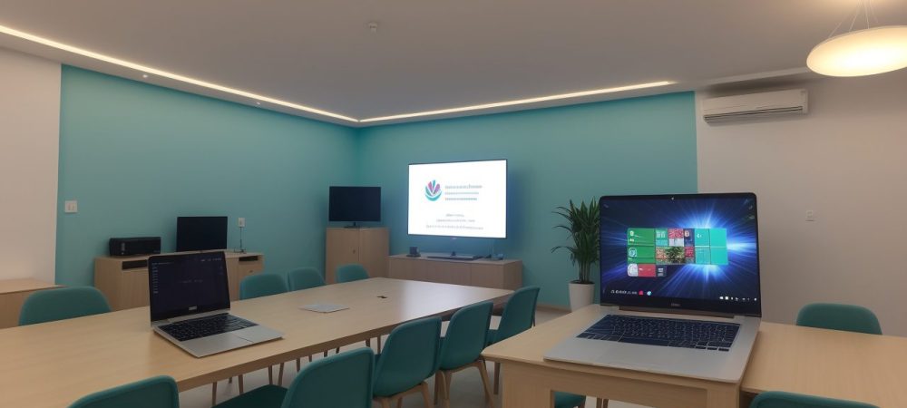 Servidores públicos em treinamento de LGPD, focados em eficiência e transparência nas práticas administrativas, com gráficos e dados visíveis.