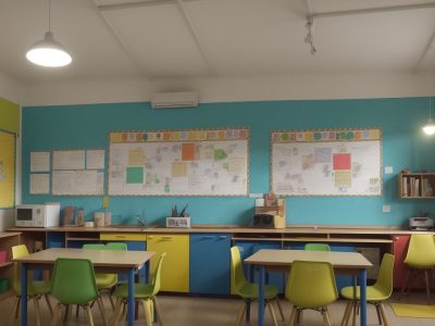 Sala de aula dinâmica com atividades para EJA e estudantes engajados