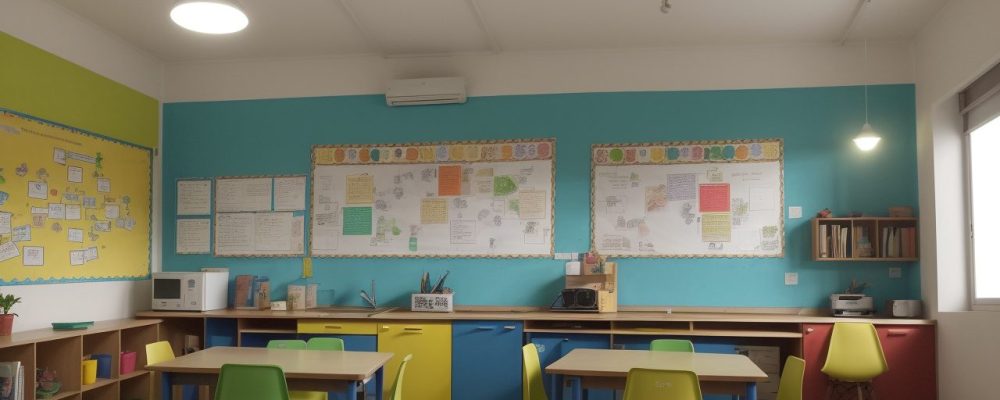 Sala de aula dinâmica com atividades para EJA e estudantes engajados