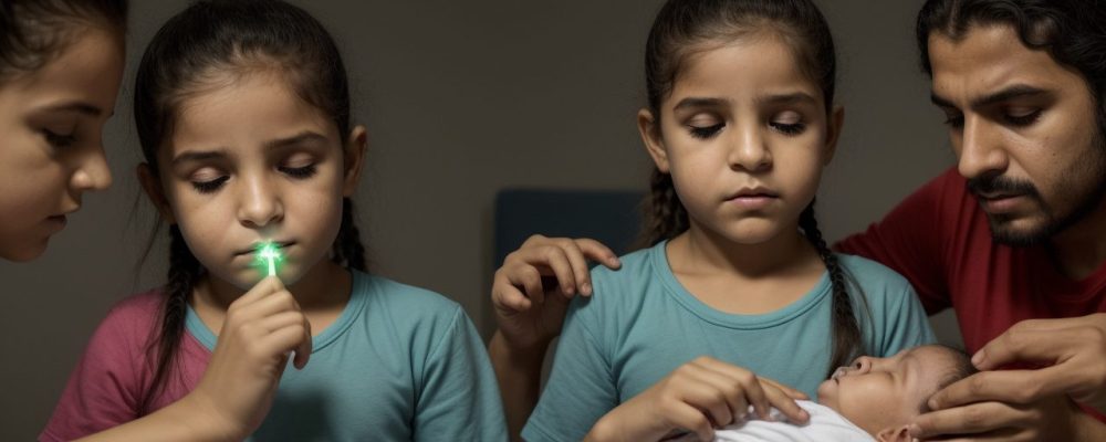 Mãos prestando primeiros socorros a uma vítima, com um kit de primeiros socorros ao lado, simbolizando ação rápida e cuidado em situações de emergência