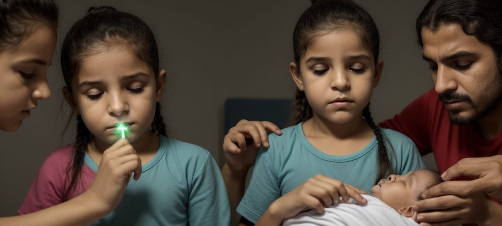 Mãos prestando primeiros socorros a uma vítima, com um kit de primeiros socorros ao lado, simbolizando ação rápida e cuidado em situações de emergência