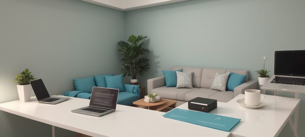 Profissional de Ciências Contábeis trabalhando em escritório moderno com gráficos financeiros e documentos contábeis