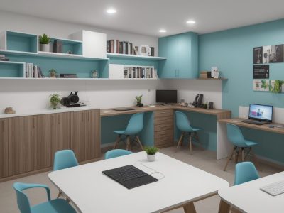 Ambiente de trabalho organizado com o Programa 5S no setor público, demonstrando eficiência e produtividade.