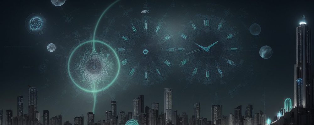 Ilustração mostrando uma pessoa trabalhando com programação PHP para automatizar tarefas e otimizar o tempo, com código em destaque.