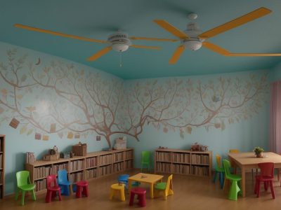 Crianças em sala de aula participando ativamente de projetos de leitura, com livros abertos e elementos visuais estimulantes.