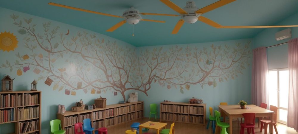 Crianças em sala de aula participando ativamente de projetos de leitura, com livros abertos e elementos visuais estimulantes.