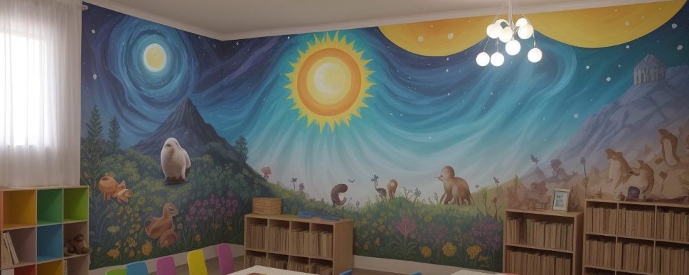 Alunos envolvidos em projetos de leitura dinâmicos e criativos em uma sala de aula