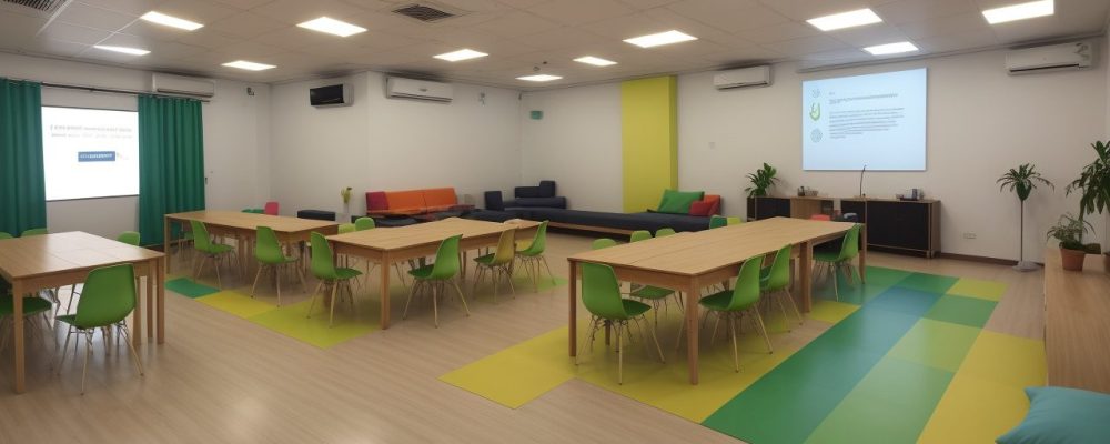 Alunos envolvidos em projetos de leitura na escola, com livros e atividades que incentivam o ensino de literatura.