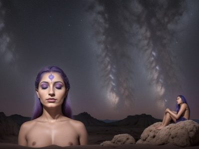 Ilustração que retrata a psicanálise dos contos de fada, com símbolos e personagens que representam o inconsciente