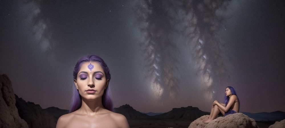 Ilustração que retrata a psicanálise dos contos de fada, com símbolos e personagens que representam o inconsciente