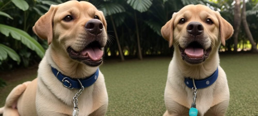 Cão feliz interagindo com seu tutor, simbolizando a psicologia canina e o bem-estar animal.