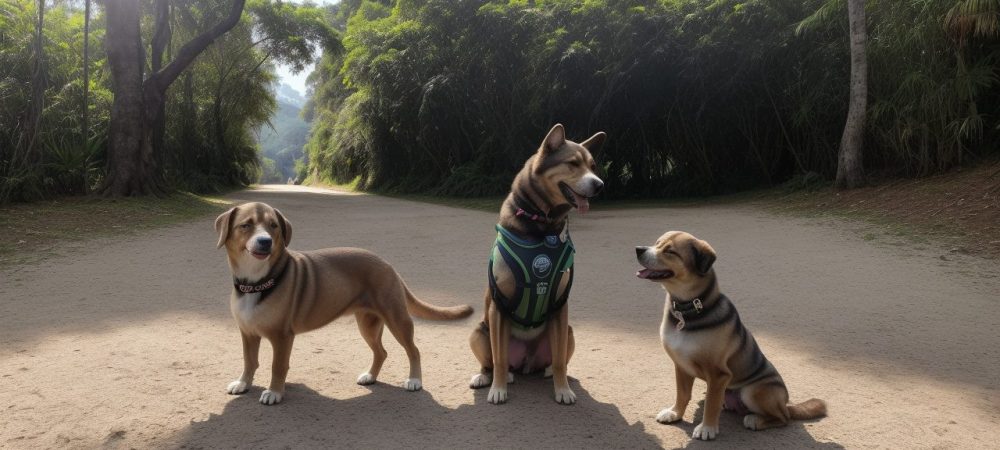 Cão interagindo com humanos em ambiente de adestramento, demonstrando psicologia canina e comportamento canino