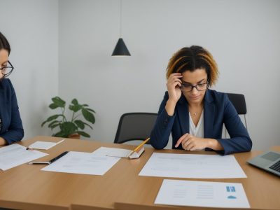 Representação visual de psicologia organizacional e gestão de pessoas impactando a saúde mental no trabalho e a motivação da equipe.