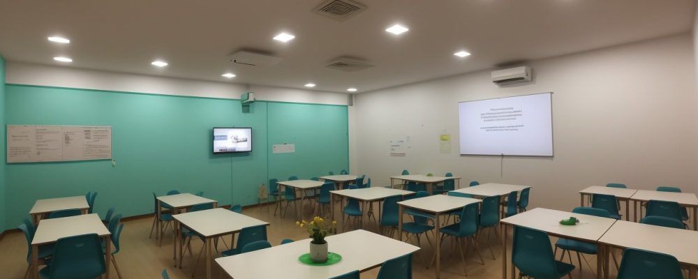Crianças aprendendo em uma sala de aula vibrante, utilizando a psicologia da educação para melhorar o engajamento e o aprendizado