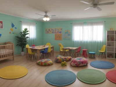 Crianças envolvidas em atividades de psicomotricidade e artes, explorando e aprendendo em um ambiente dinâmico e acolhedor, com foco nos benefícios da psicomotricidade.