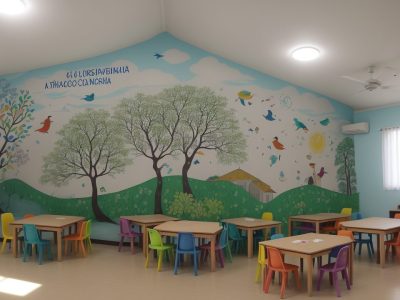 Imagem ilustrando o curso de psicopedagogia com foco em dificuldades de aprendizagem e inclusão, mostrando crianças e educadores.