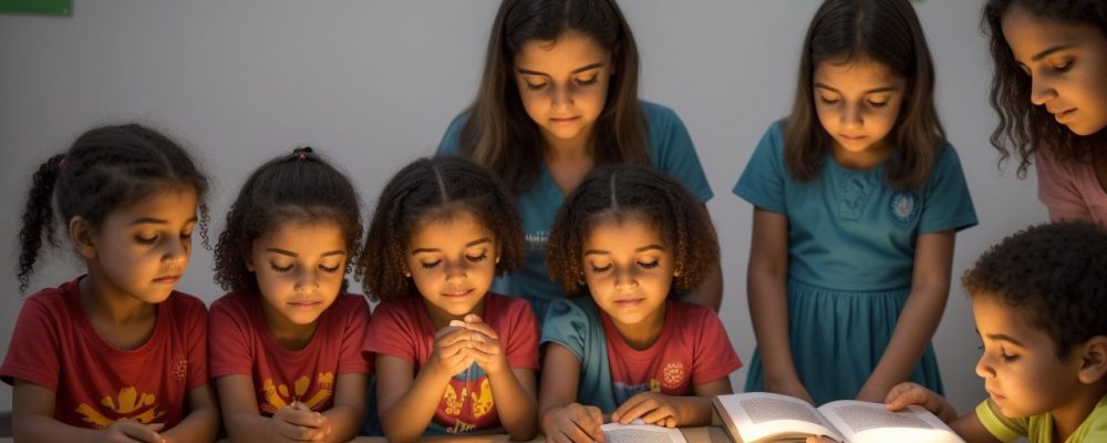 Imagem de uma sala de aula com crianças e um psicopedagogo interagindo, mostrando a aplicação da psicopedagogia para superar dificuldades de aprendizagem e promover a inclusão.