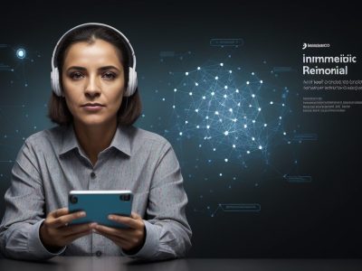 Cidadãos interagindo com anúncios online em dispositivos móveis e computadores, representando a importância da publicidade online no setor público.