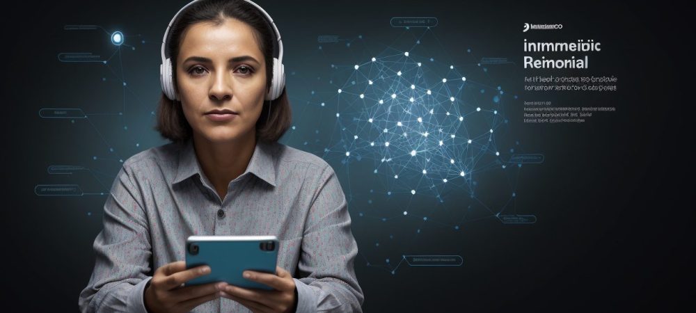 Cidadãos interagindo com anúncios online em dispositivos móveis e computadores, representando a importância da publicidade online no setor público.