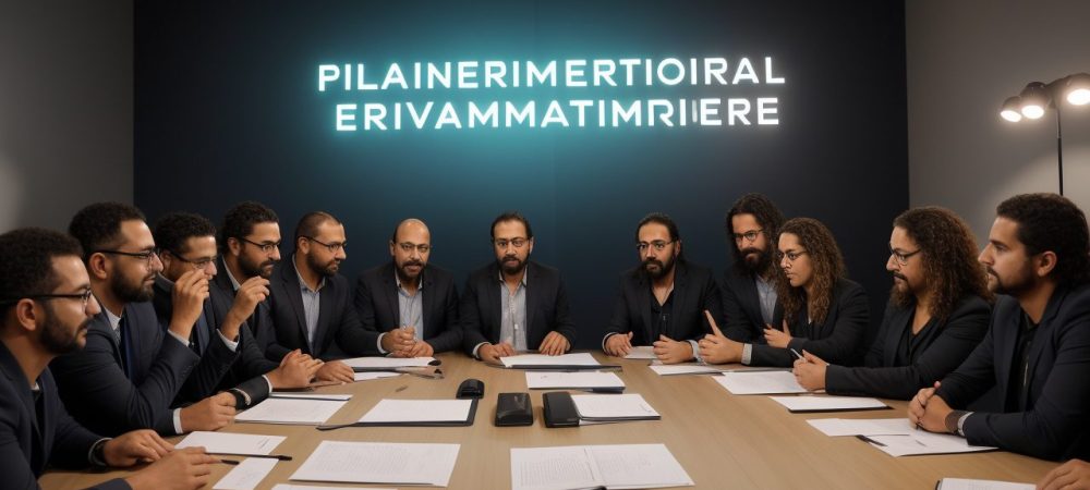 Profissionais de RH em ambiente de trabalho colaborativo, focados em liderança e desenvolvimento de pessoas no setor público.