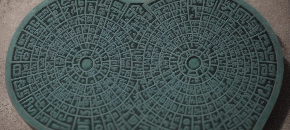 Ilustração de um cérebro com engrenagens representando o raciocínio lógico e a lógica matemática, com palavras-chave flutuando